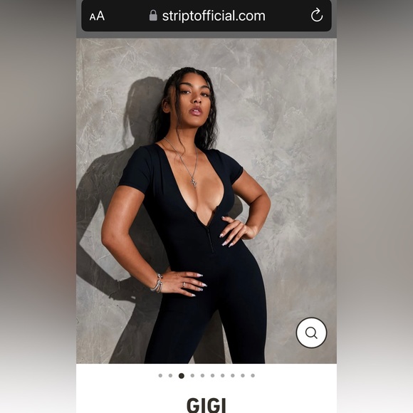 BRAND NEW‼️ GiGi BLACK STRIPT OFFICIAL JUMPSUIT Size 2XL - Picture 4 of 13